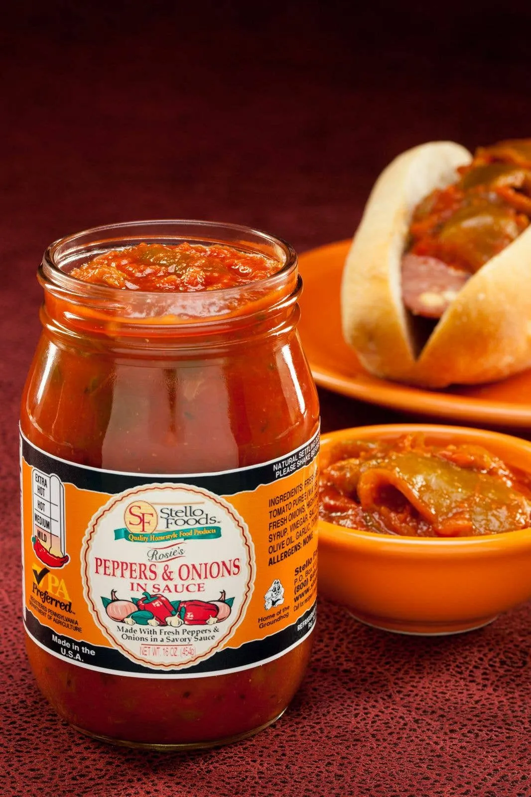 Stello Foods - Rosie's Peppers and Onions in Sauce 16 oz