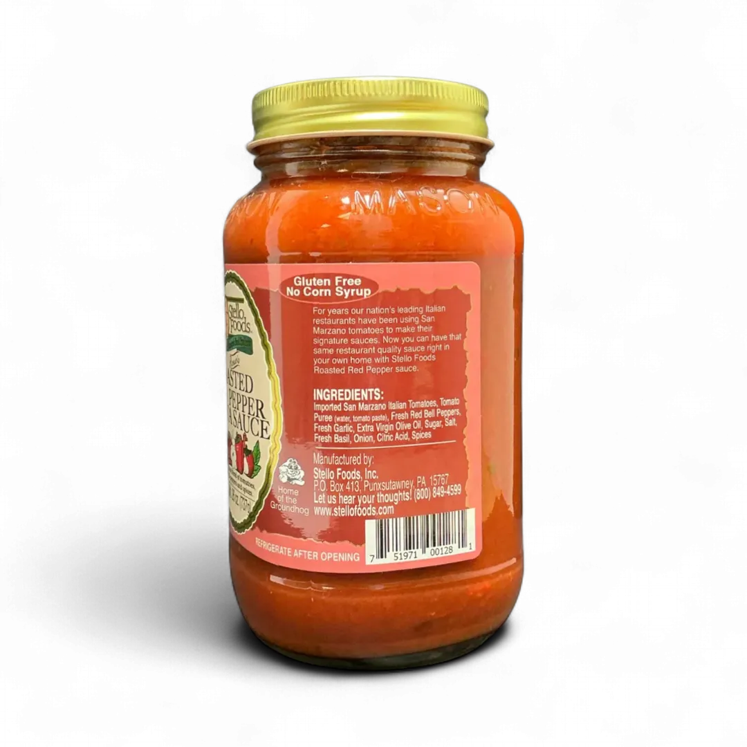 Stello Foods - Rosie's Roasted Red Pepper Spaghetti Sauce 26oz