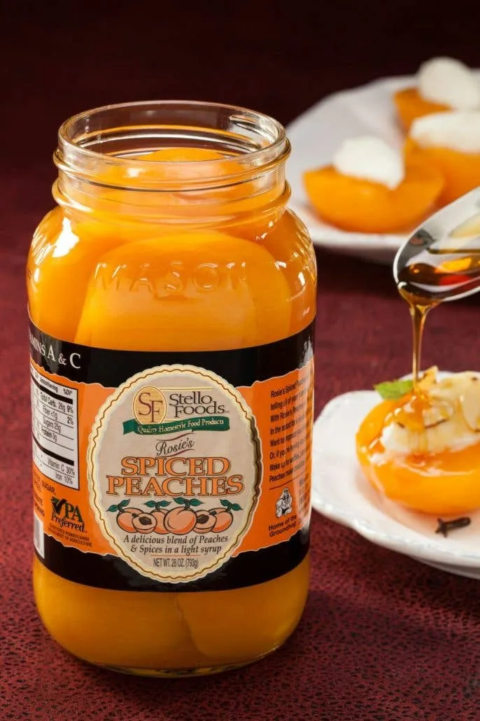 Stello Foods - Rosie's Spiced Peaches 28 oz