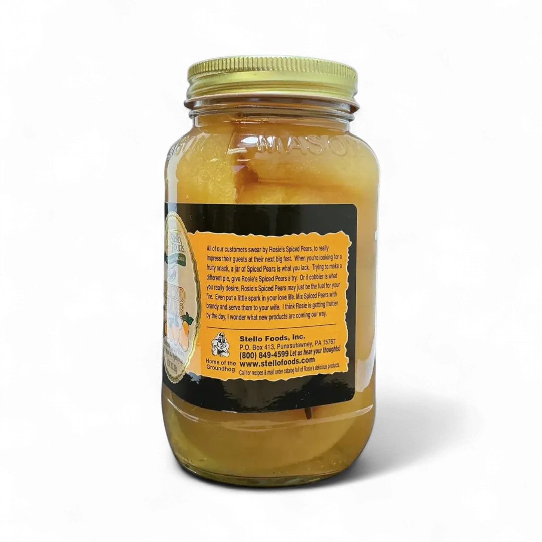 Stello Foods - Rosie's Spiced Pears 28 oz