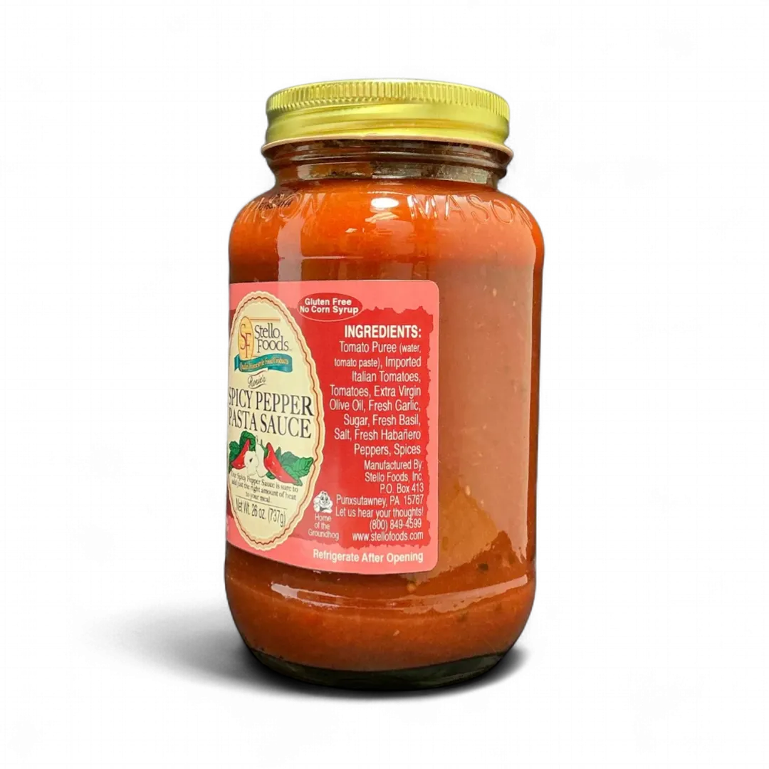 Stello Foods - Rosie's Spicy Pepper Pasta Sauce 26 oz