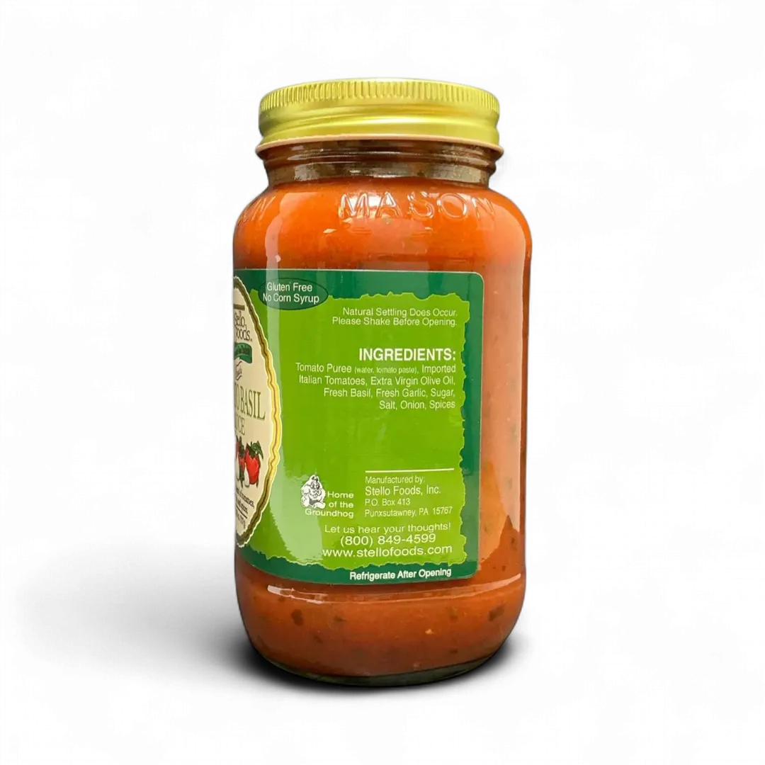 Stello Foods - Rosie's Tomato Basil Spaghetti Sauce 26 oz