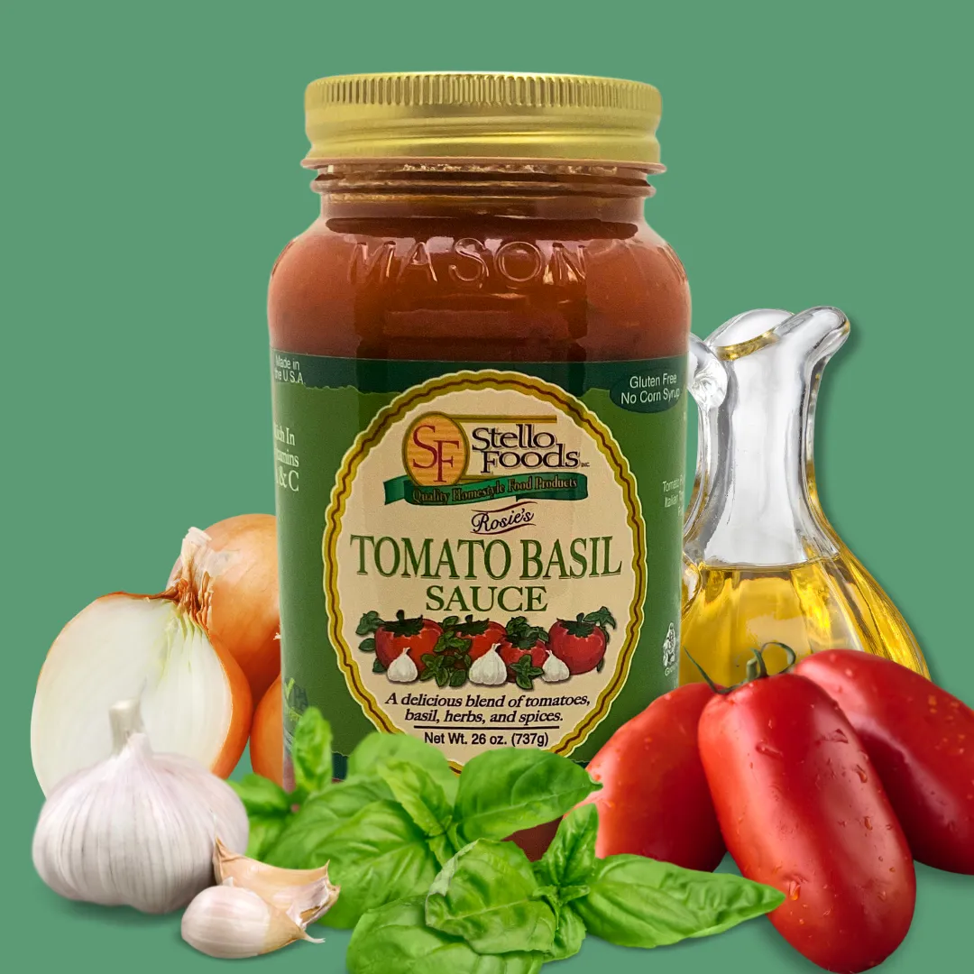 Stello Foods - Rosie's Tomato Basil Spaghetti Sauce 26 oz