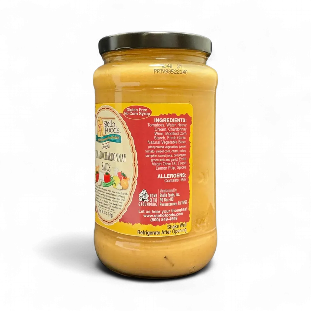 Stello Foods - Rosie's Tomato Chardonnay Sauce 18 oz