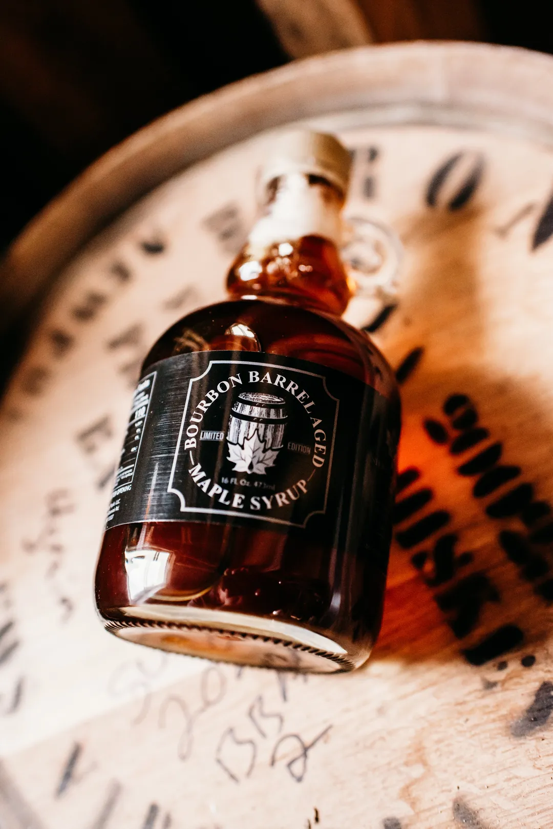 Bourbon Barrel Aged Maple Syrup: 8oz