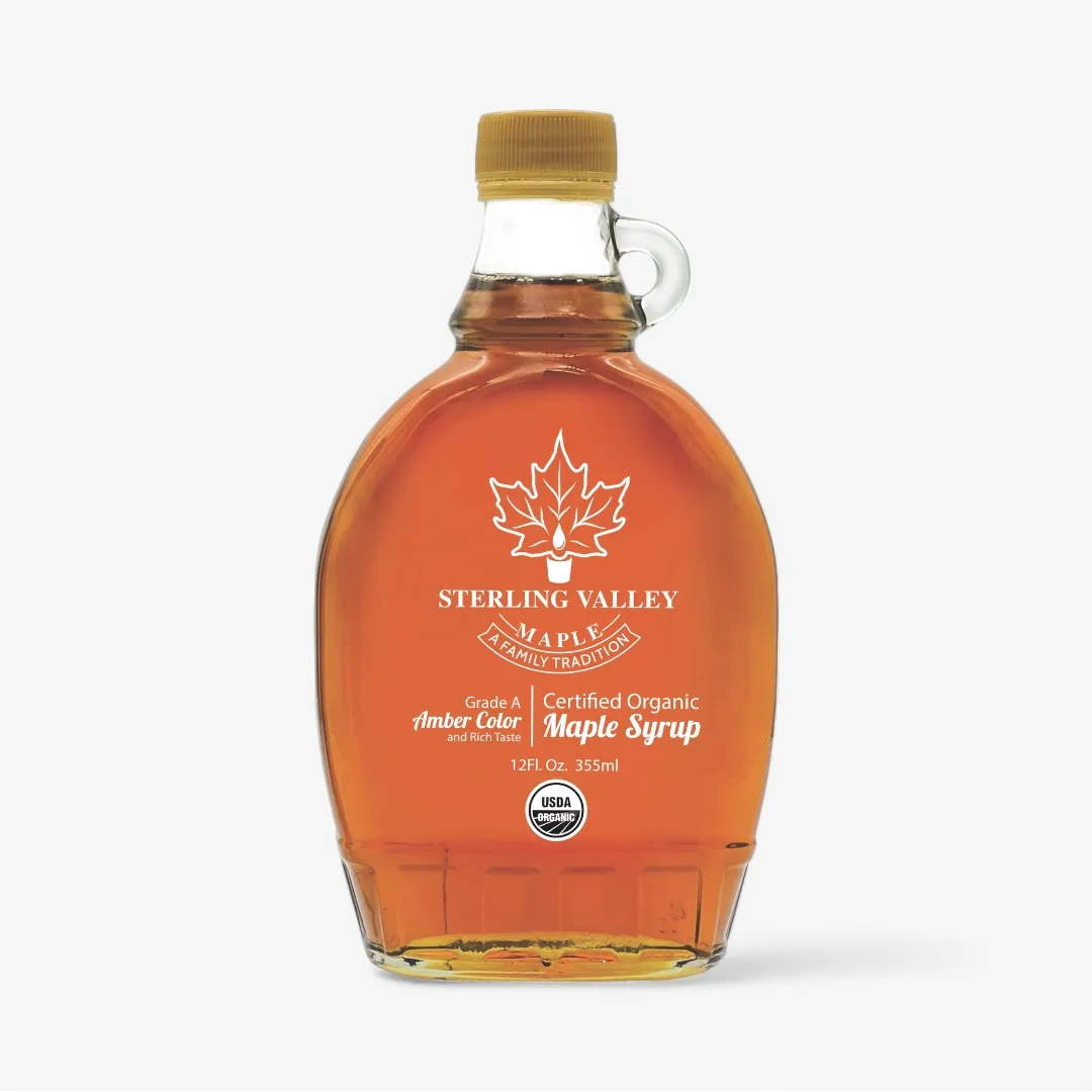 Certified Organic Maple Syrup: Amber Color/Rich Taste: 8oz