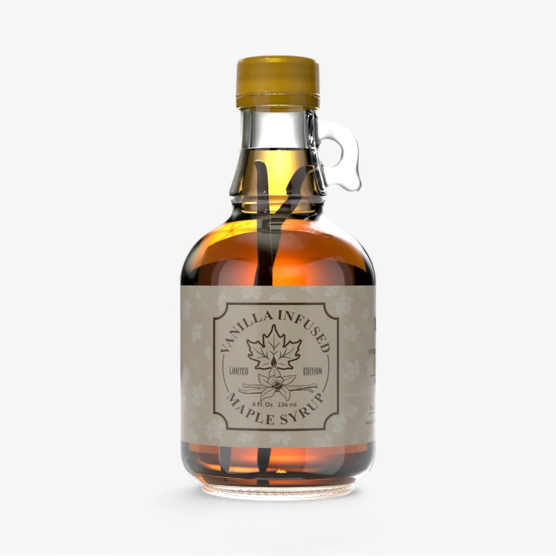 Vanilla Infused Maple Syrup: 8oz