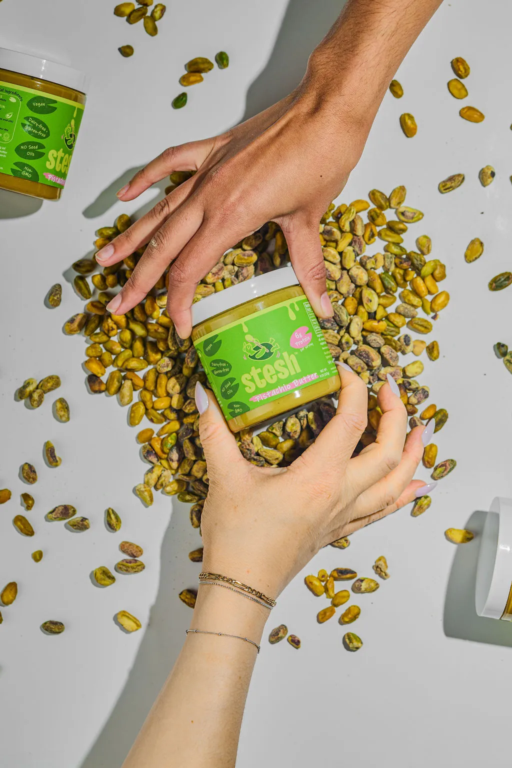 Stesh Pistachio Butter — 8oz Jar | Clean Label, High Protein