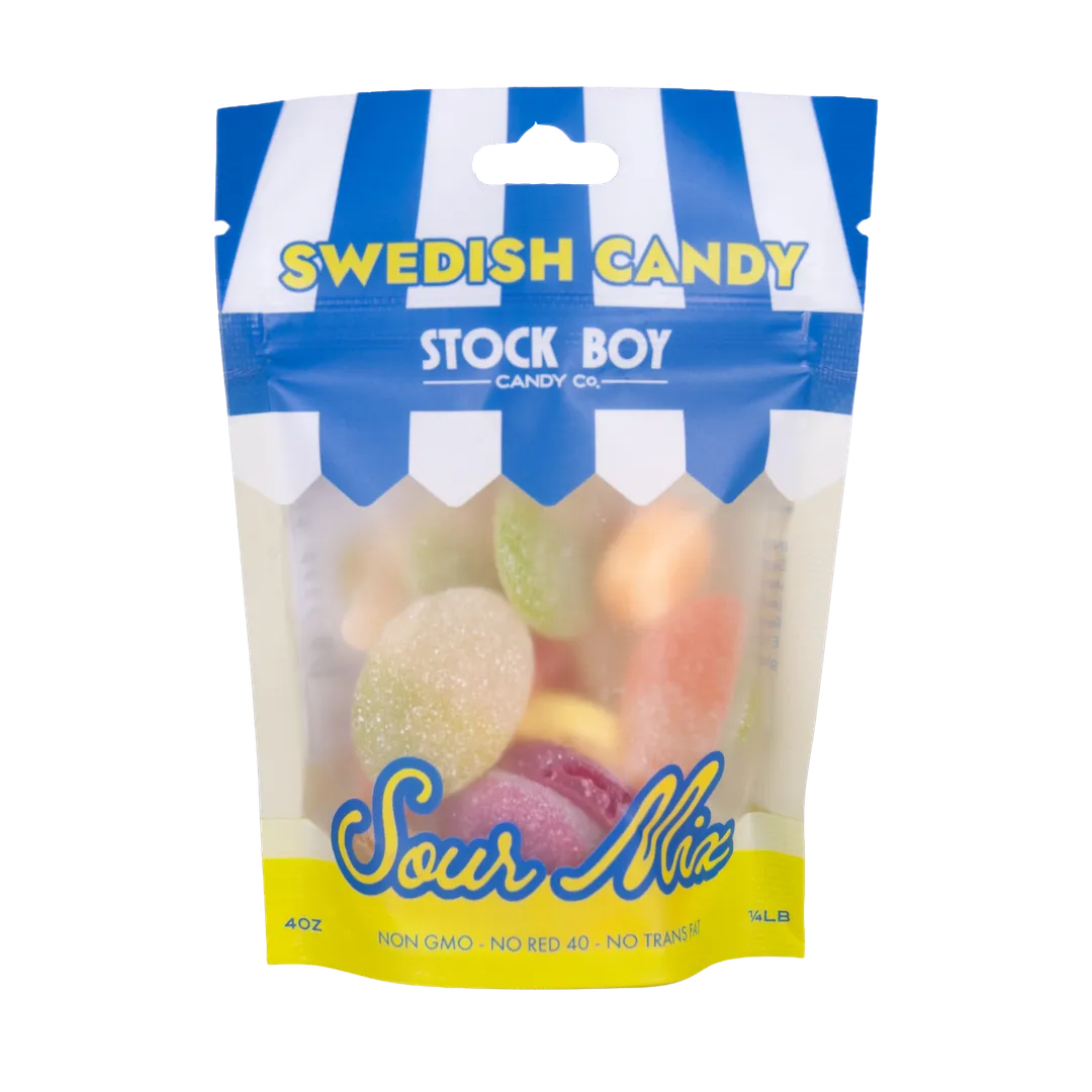 Swedish Candy Best Sellers 4oz - 48pk Resealable Bags 