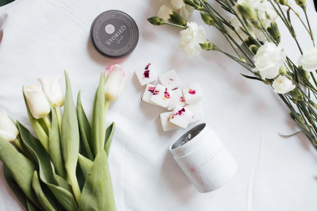 Storied Goods Rose Petal Sugar Cubes 