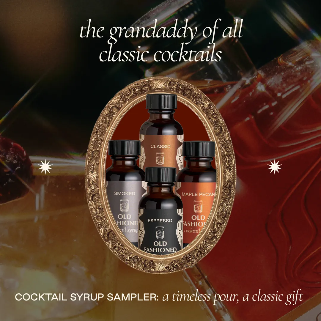 Old Fashioned Cocktail Syrup Sample Set