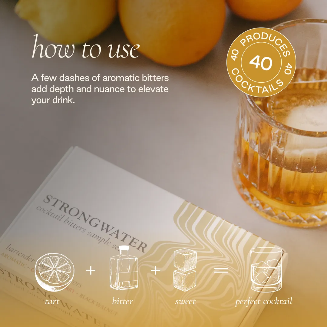 Cocktail Bitters Sample Set