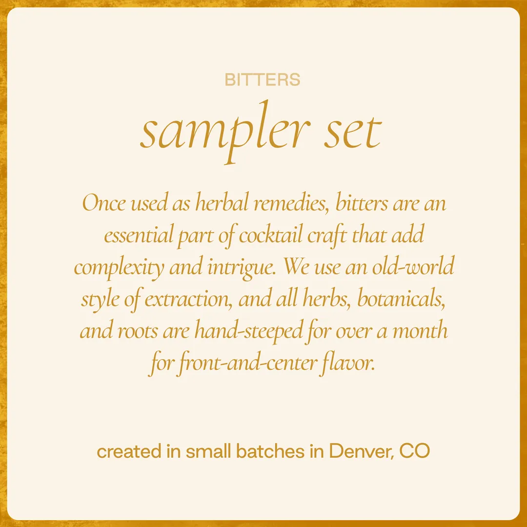 Cocktail Bitters Sample Set