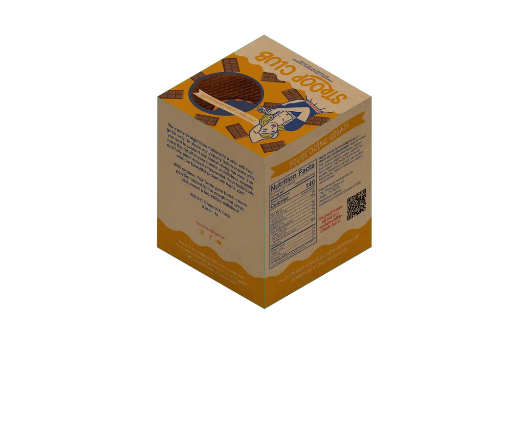 Chocolate Caramel Organic and Plant Based Stroopwafel 8-pack