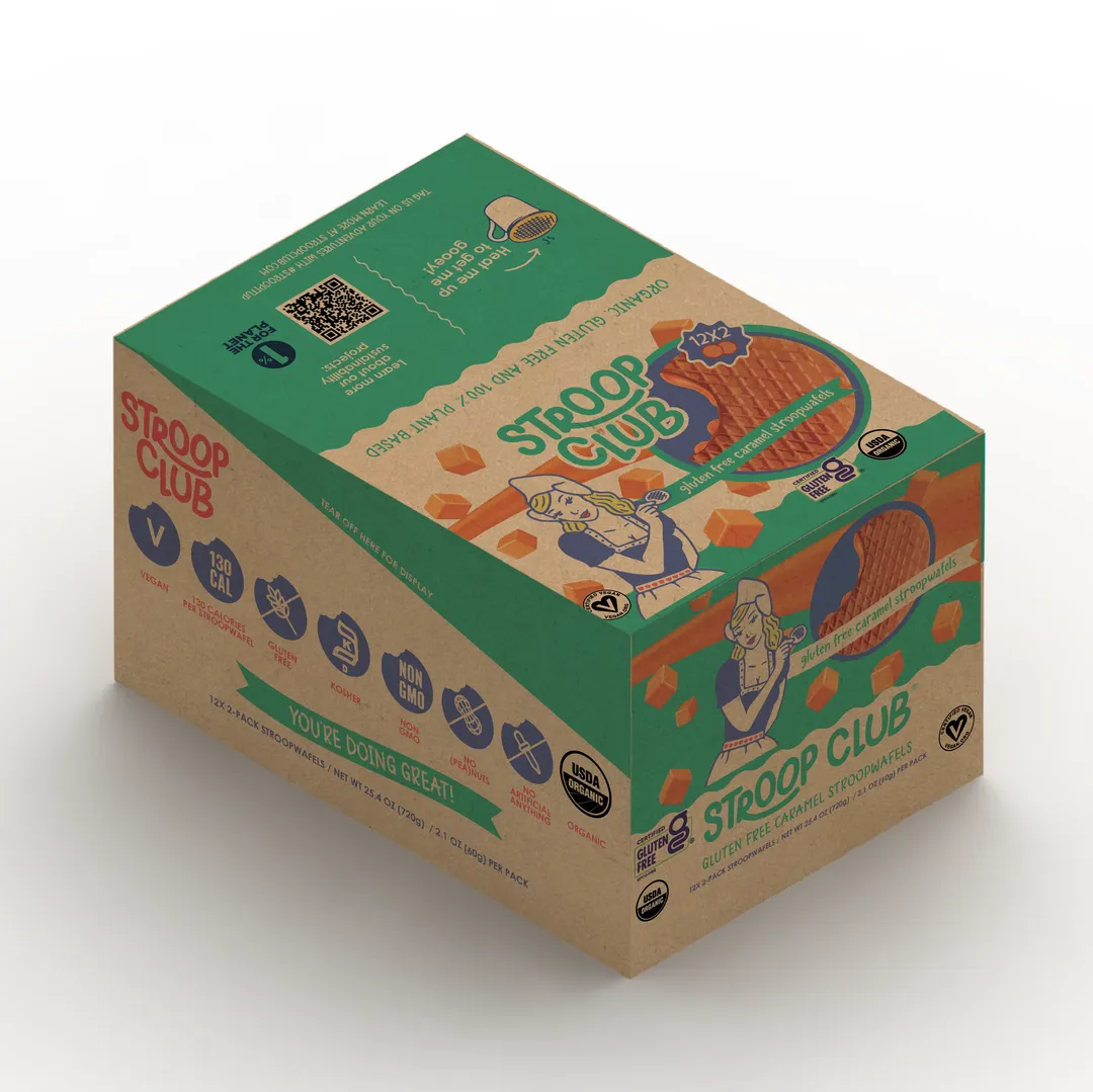 Gluten Free Caramel Organic Stroopwafel 2-pack