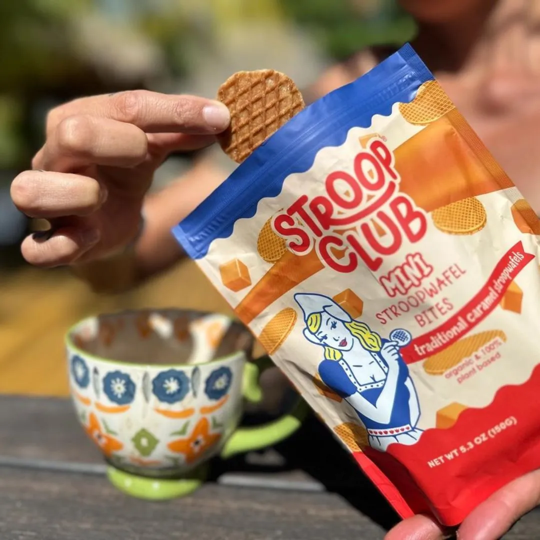Mini Traditional Caramel Organic and Plant Based Stroopwafel