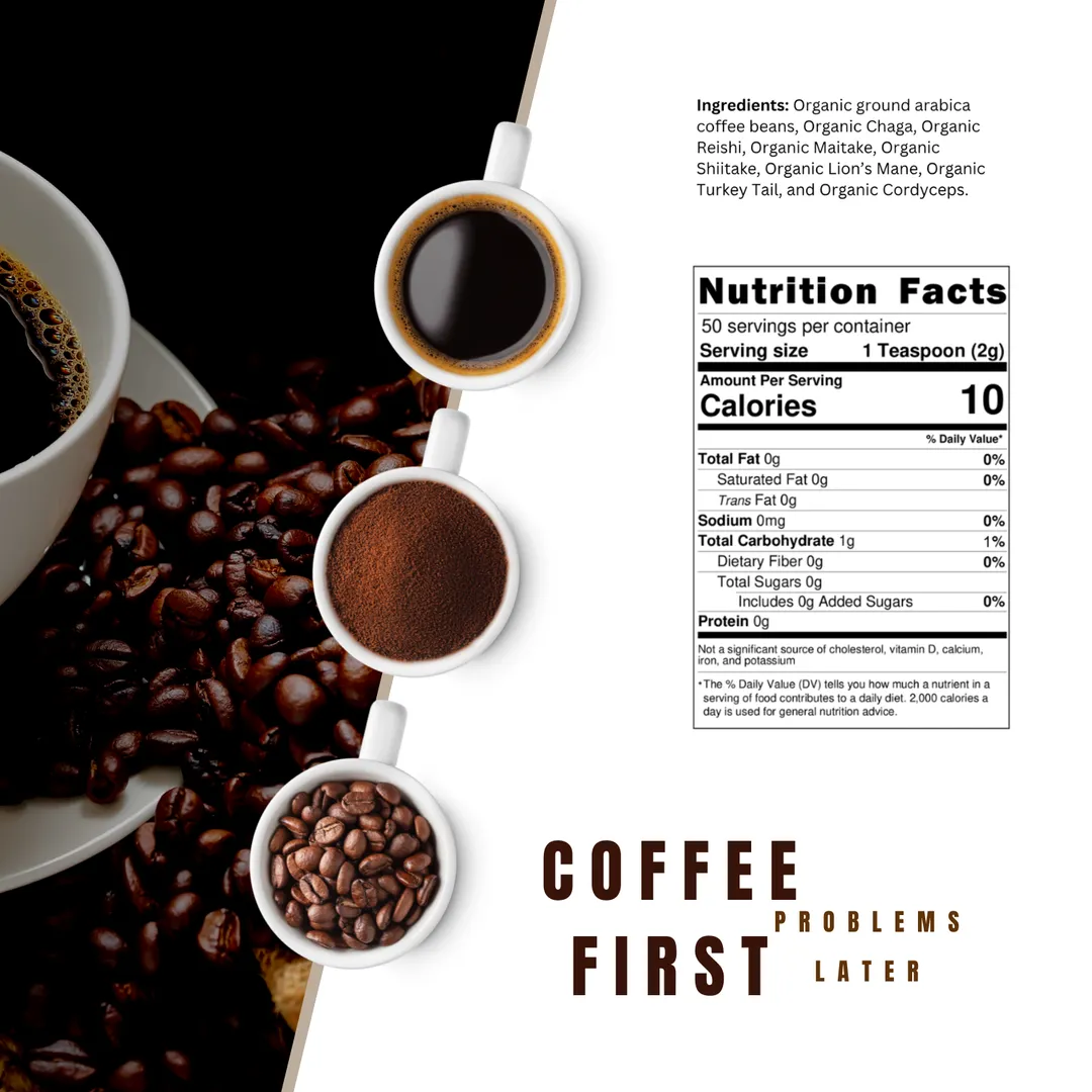 7 Blend Mushroom Coffee - Delightful Taste