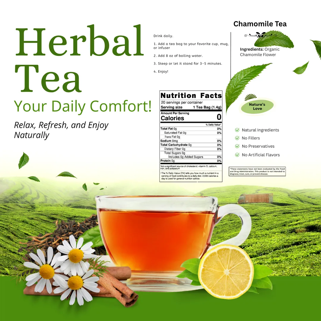 Chamomile Tea - Calming, Herbal & Naturally Soothing