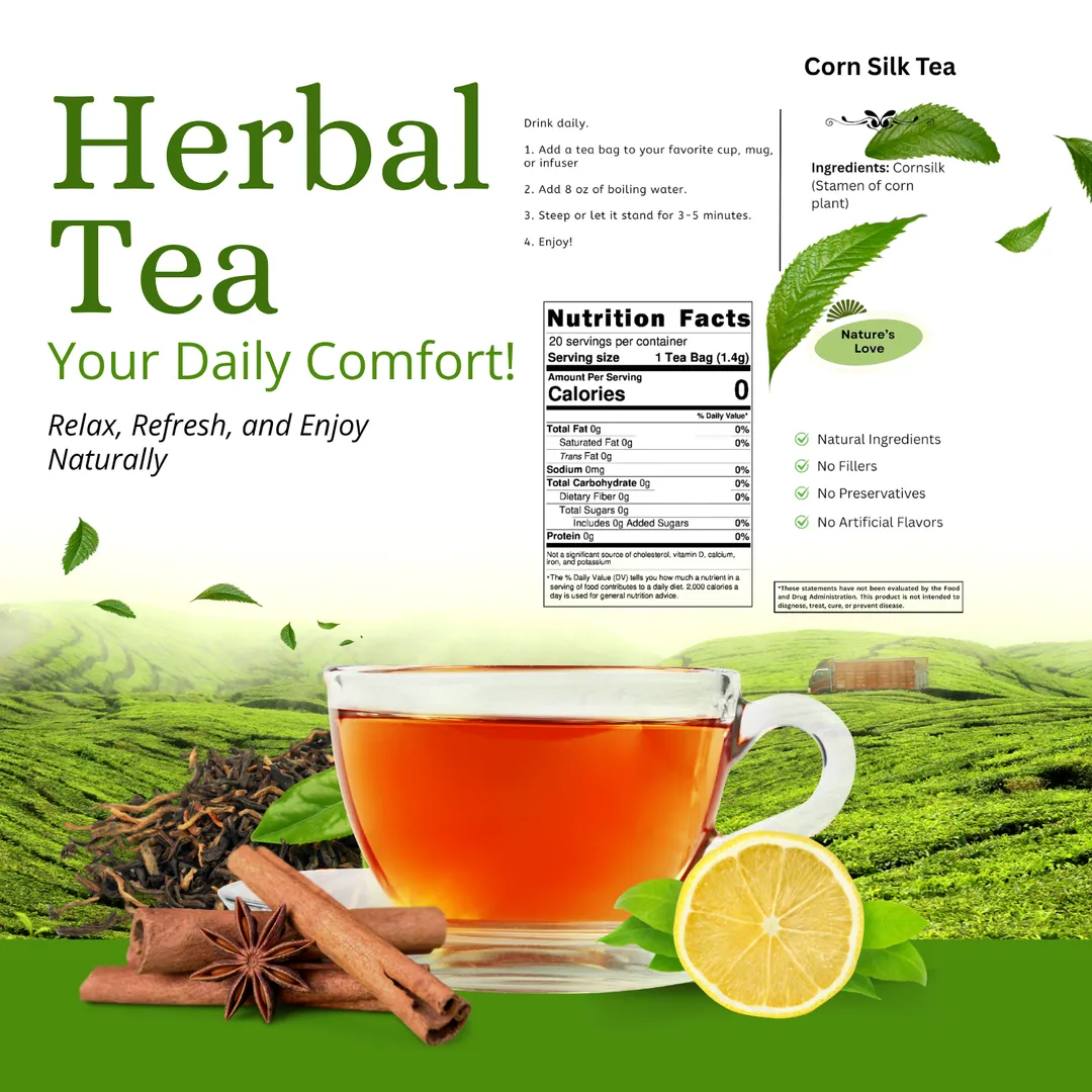 Corn Silk Tea - Smooth, Earthy, and Supports Wellness