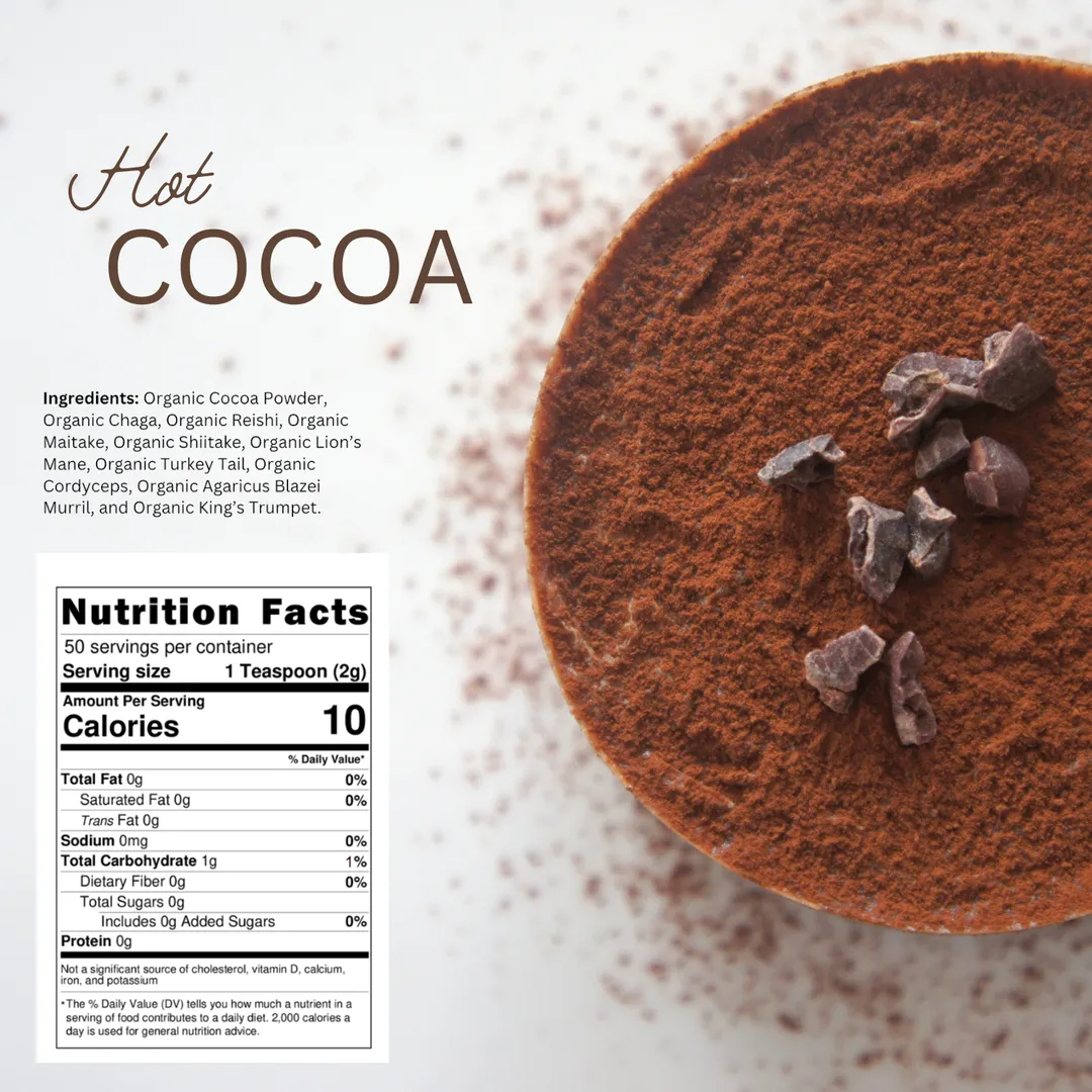9 Mushroom Blend Hot Cocoa - Organic
