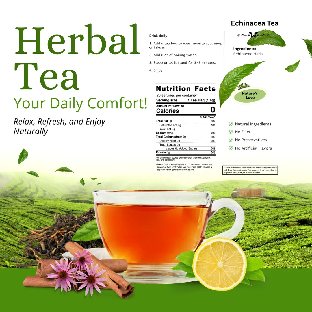 Echinacea Tea - Calming, Herbal & Naturally Soothing