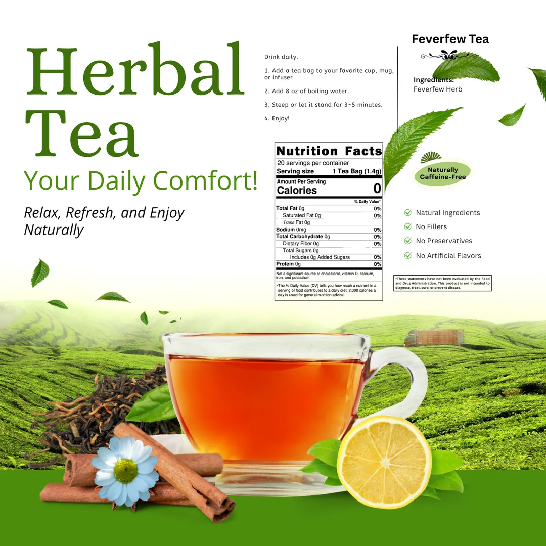 Feverfew Tea - Supports Wellness & Comfort Naturally