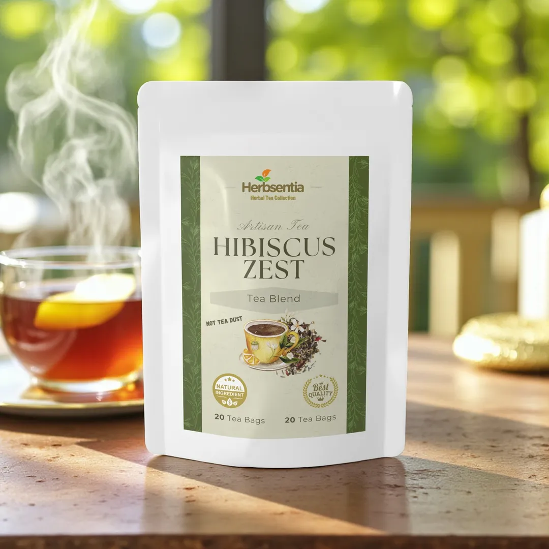 Hibiscus Zest Tea - Herbal Blend for Daily Vitality
