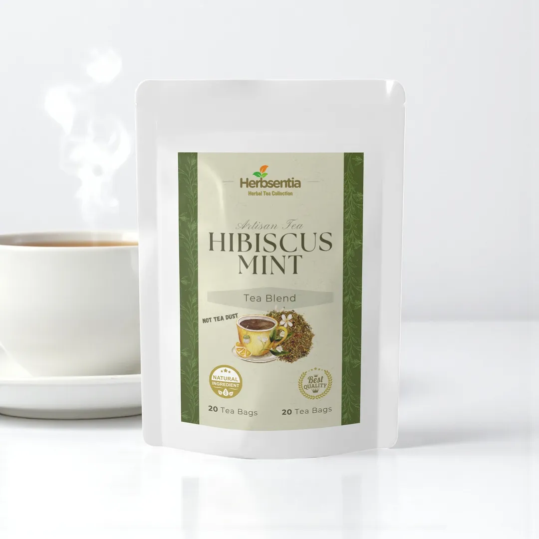 Hibiscus Mint Tea - Herbal Blend for Daily Vitality