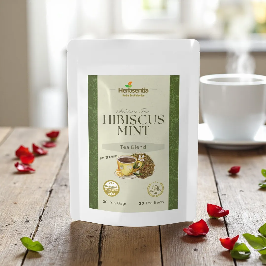 Hibiscus Mint Tea - Herbal Blend for Daily Vitality