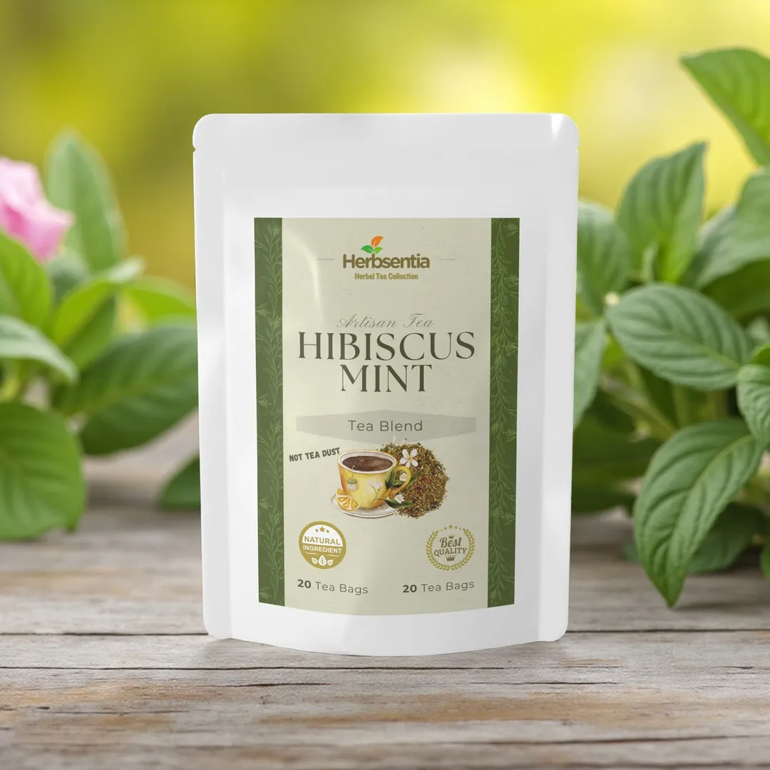 Hibiscus Mint Tea - Herbal Blend for Daily Vitality