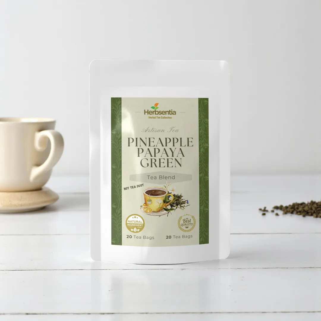 Pineapple Papaya Green Tea -  Smooth, Earthy, and Naturally 