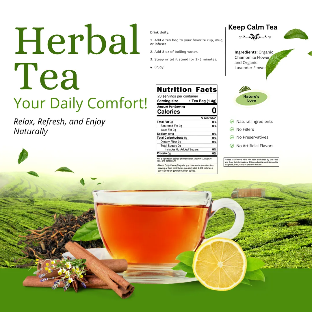 Lavender And Chamomile Tea Blend – Floral herbal tea with soft notes