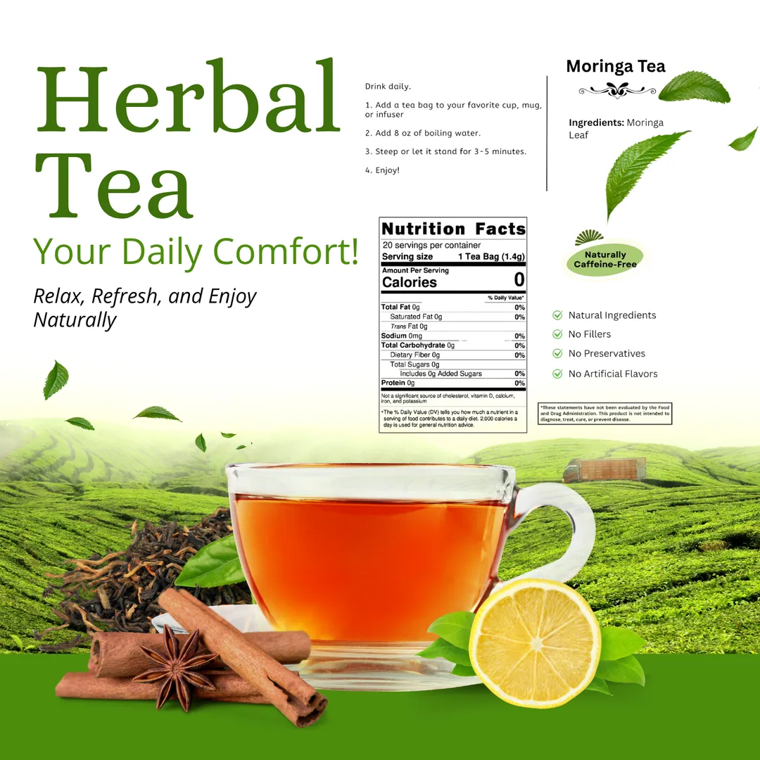 Moringa Tea - Promotes Natural Wellness
