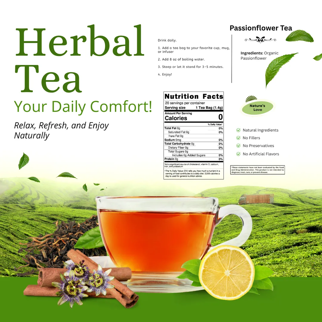 Passionflower Tea - Calming, Herbal & Naturally Soothing