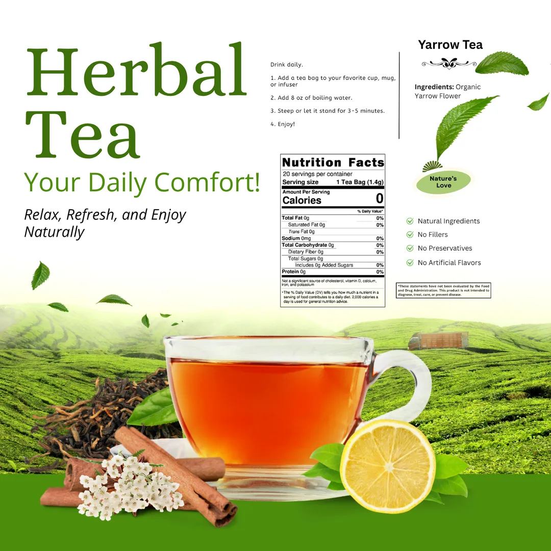 Yarrow Tea -  Refreshing & Naturally Soothing
