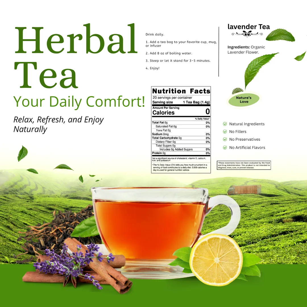 Lavender Tea - Floral & Calming Herbal Infusion