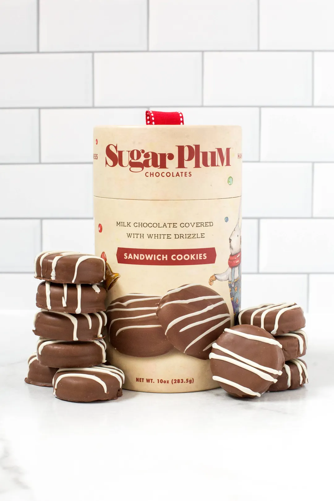 10 Milk Chocolate-Covered Sandwich Cookies