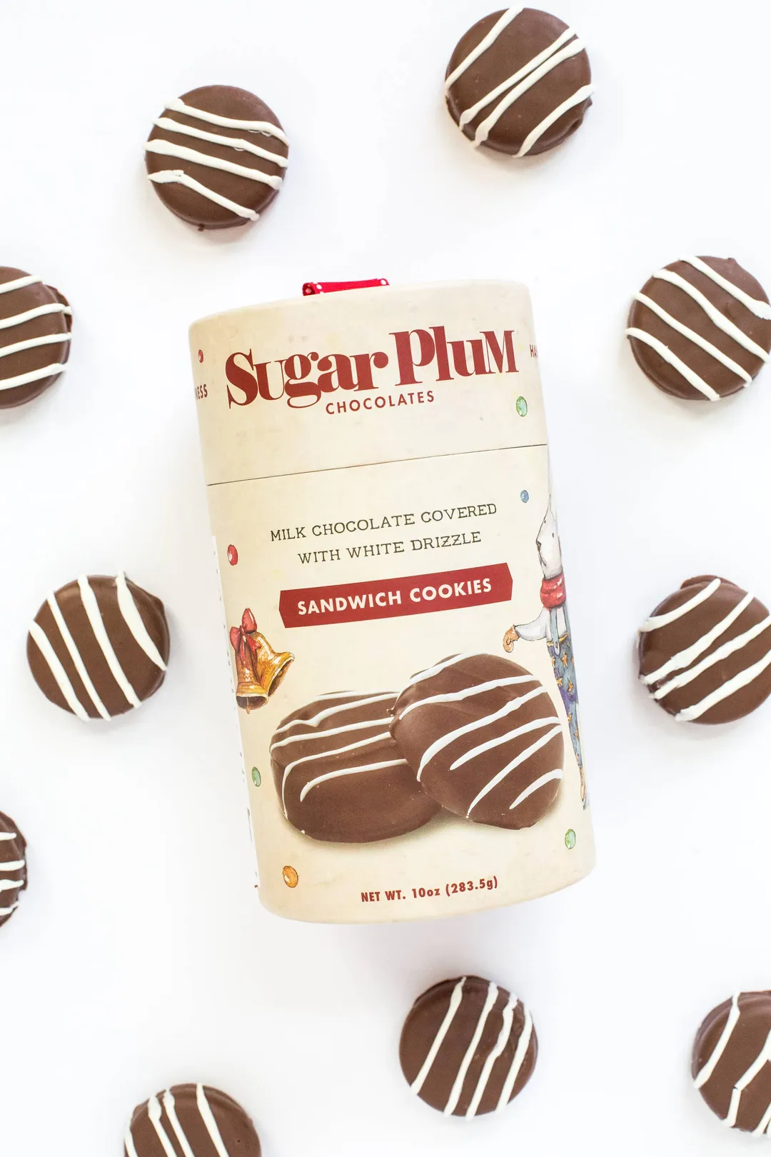 10 Milk Chocolate-Covered Sandwich Cookies