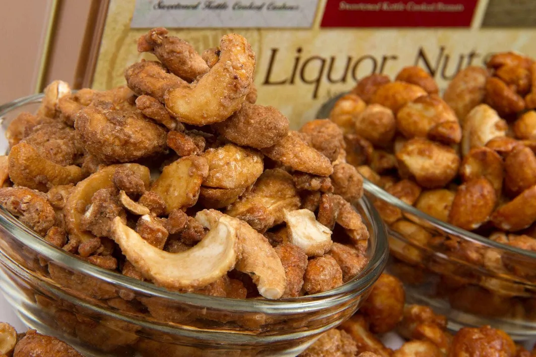 Beer & Bourbon Liquor Nuts Gift Tin  - 16 Oz.