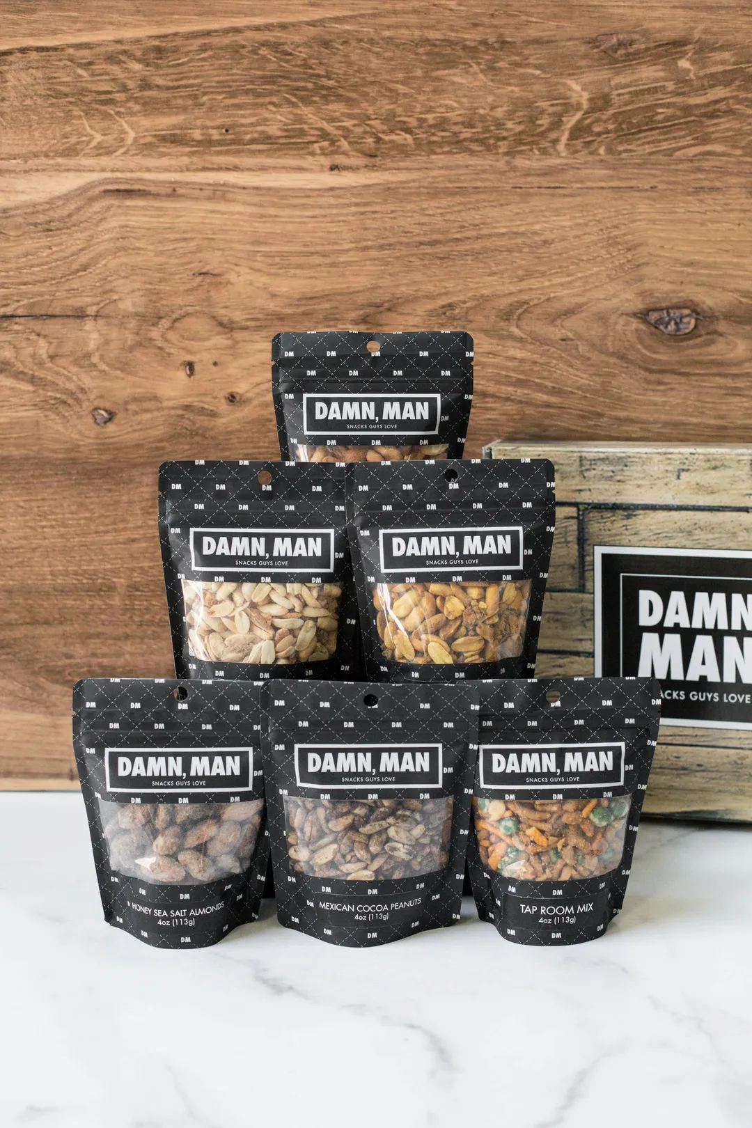 Gourmet Nut and Snack Mix Box Set of 6 Bags