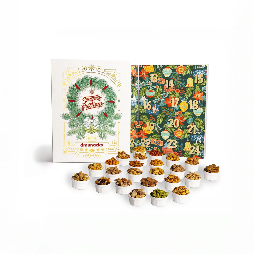 24 Days of Nuts + Snacks Collection - Holiday Advent Calendar