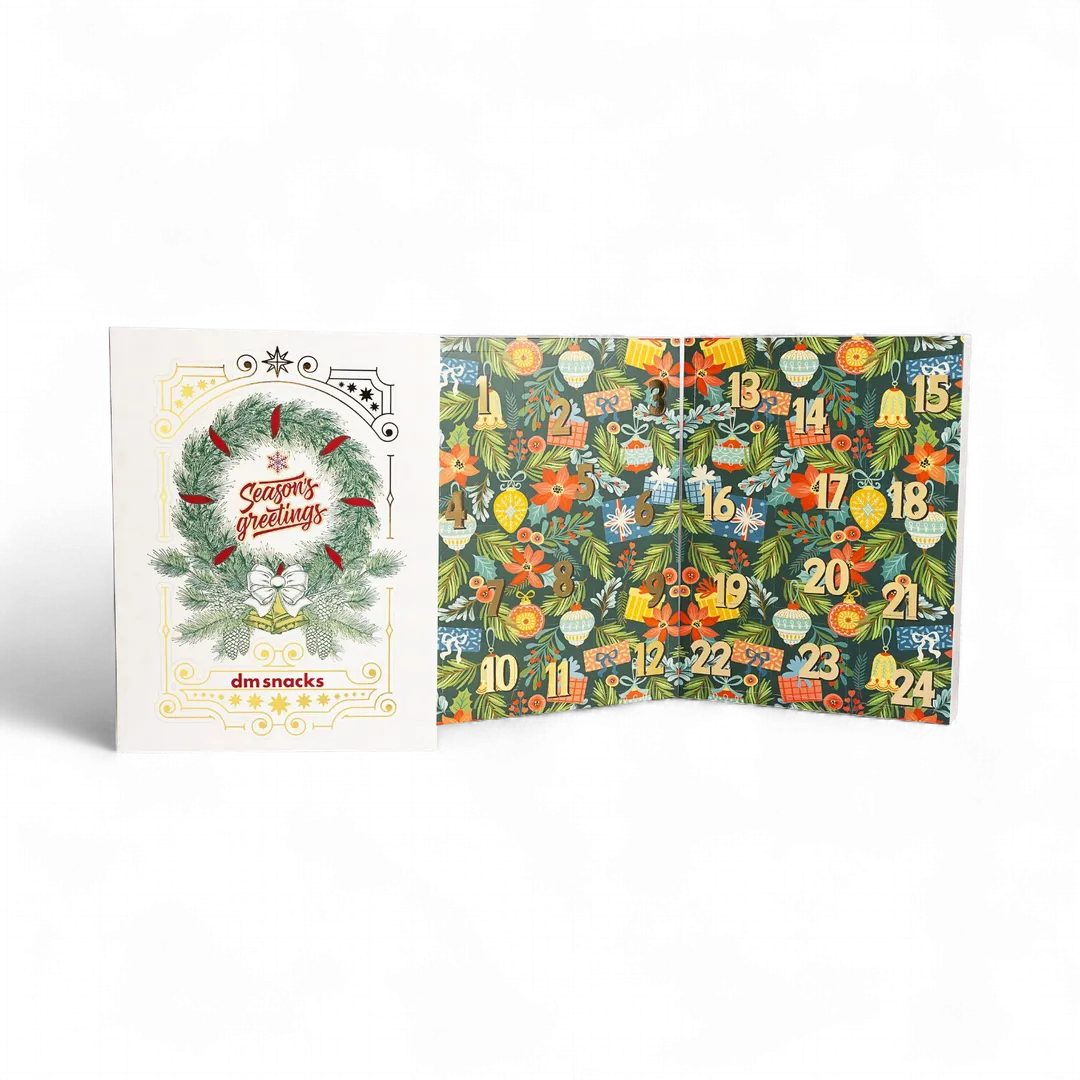 24 Days of Nuts + Snacks Collection - Holiday Advent Calendar