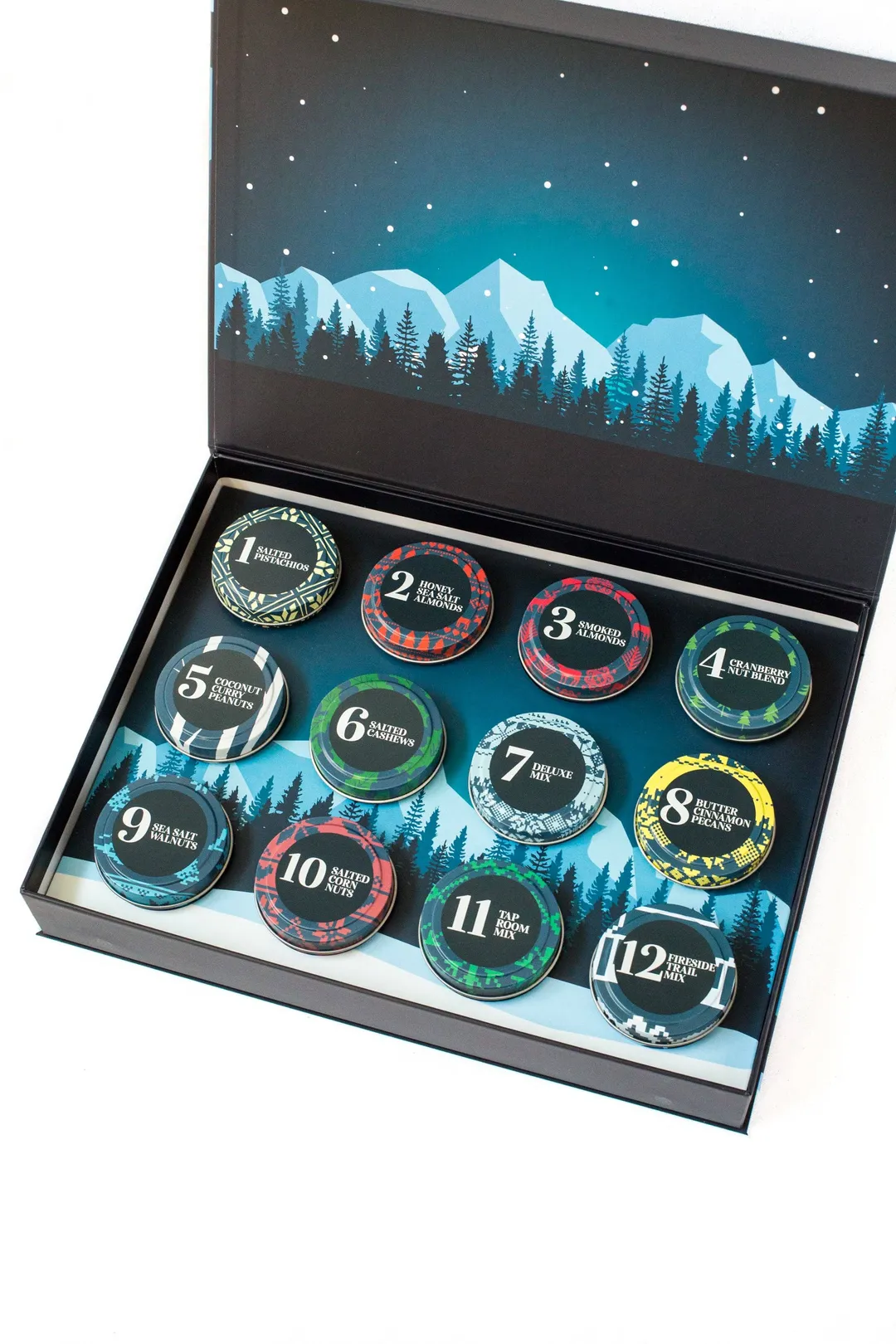 12 Days of Gourmet Nuts Premium Winter Wonderland Selection