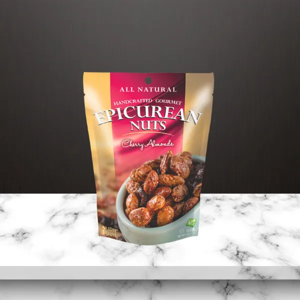 All Natural Cherry Almonds Candied Epicurean Nuts Vegan