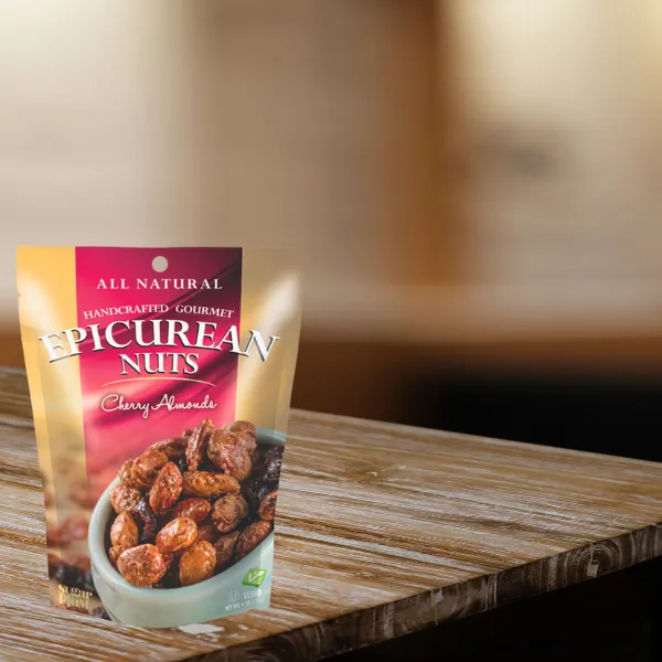 All Natural Cherry Almonds Candied Epicurean Nuts Vegan