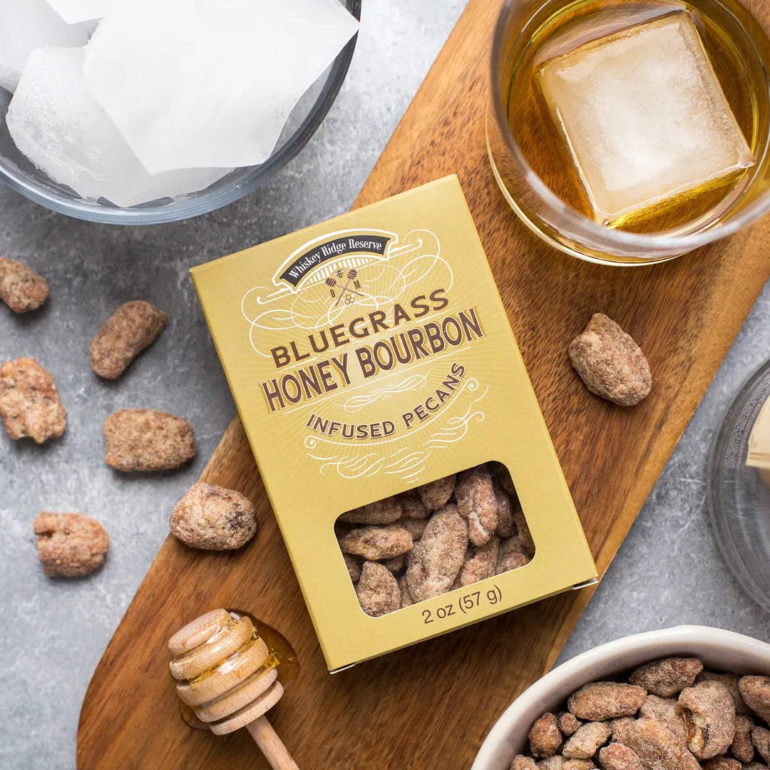 Bluegrass Honey Bourbon Infused Pecans 2 oz