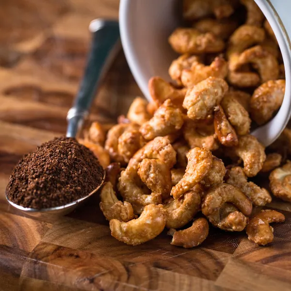 Coffee Stout Cashews - 4 Oz. Bag - Epicurean Flavored Nuts