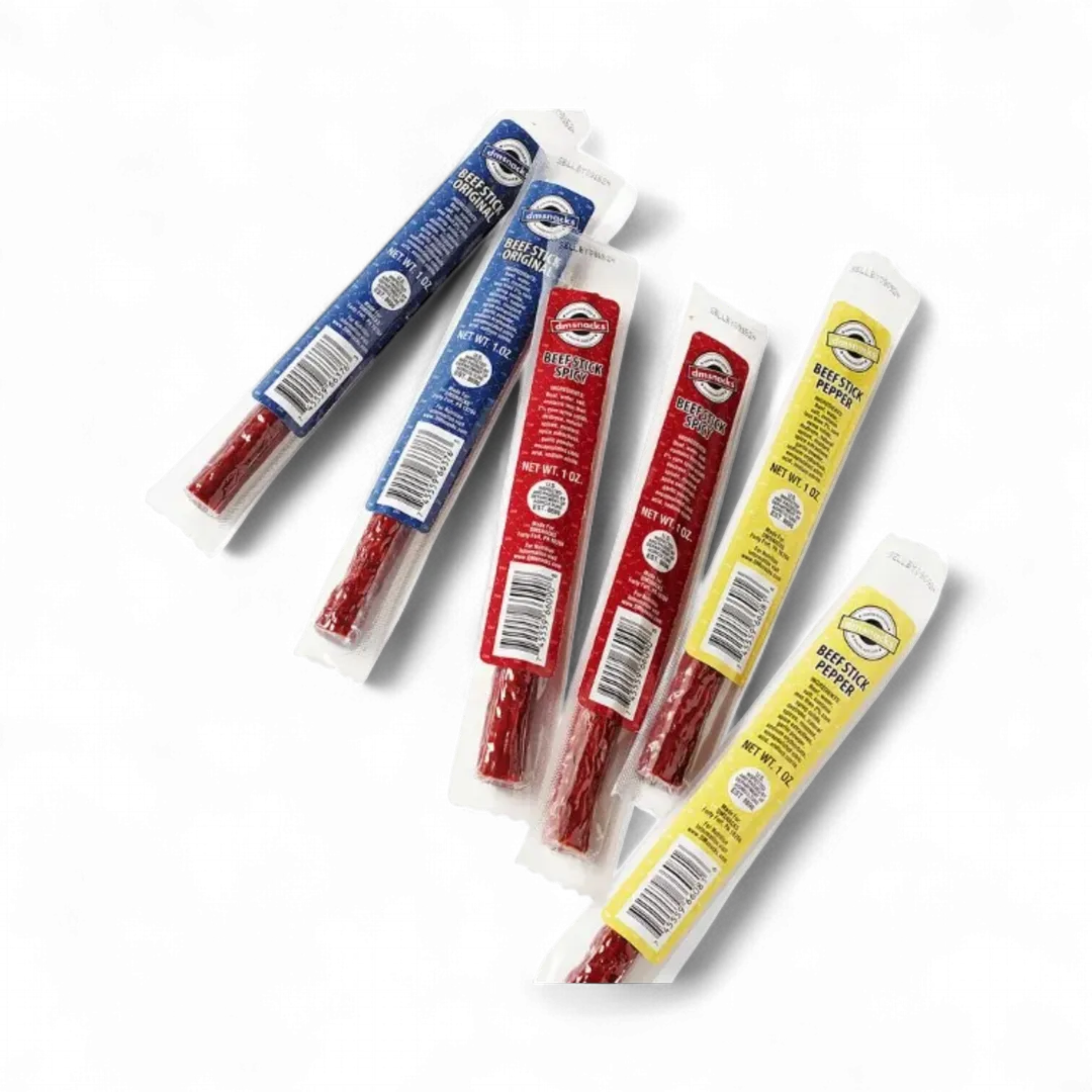 Damn Man Beef Jerky Meat Stick 1 Oz. Original, Spicy, Pepper