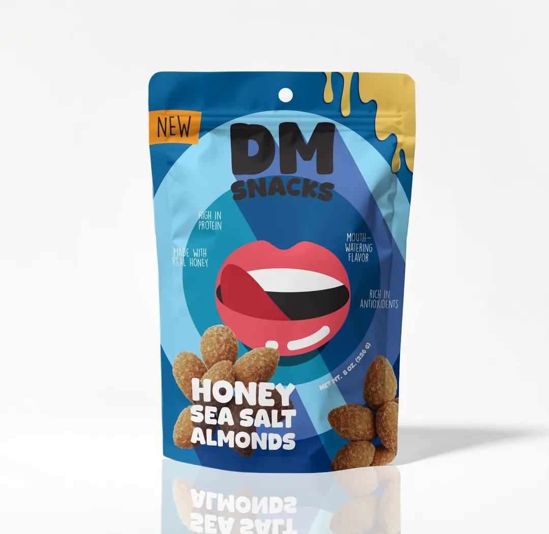 DM Snacks Honey Sea Salt Almonds, 8 oz.