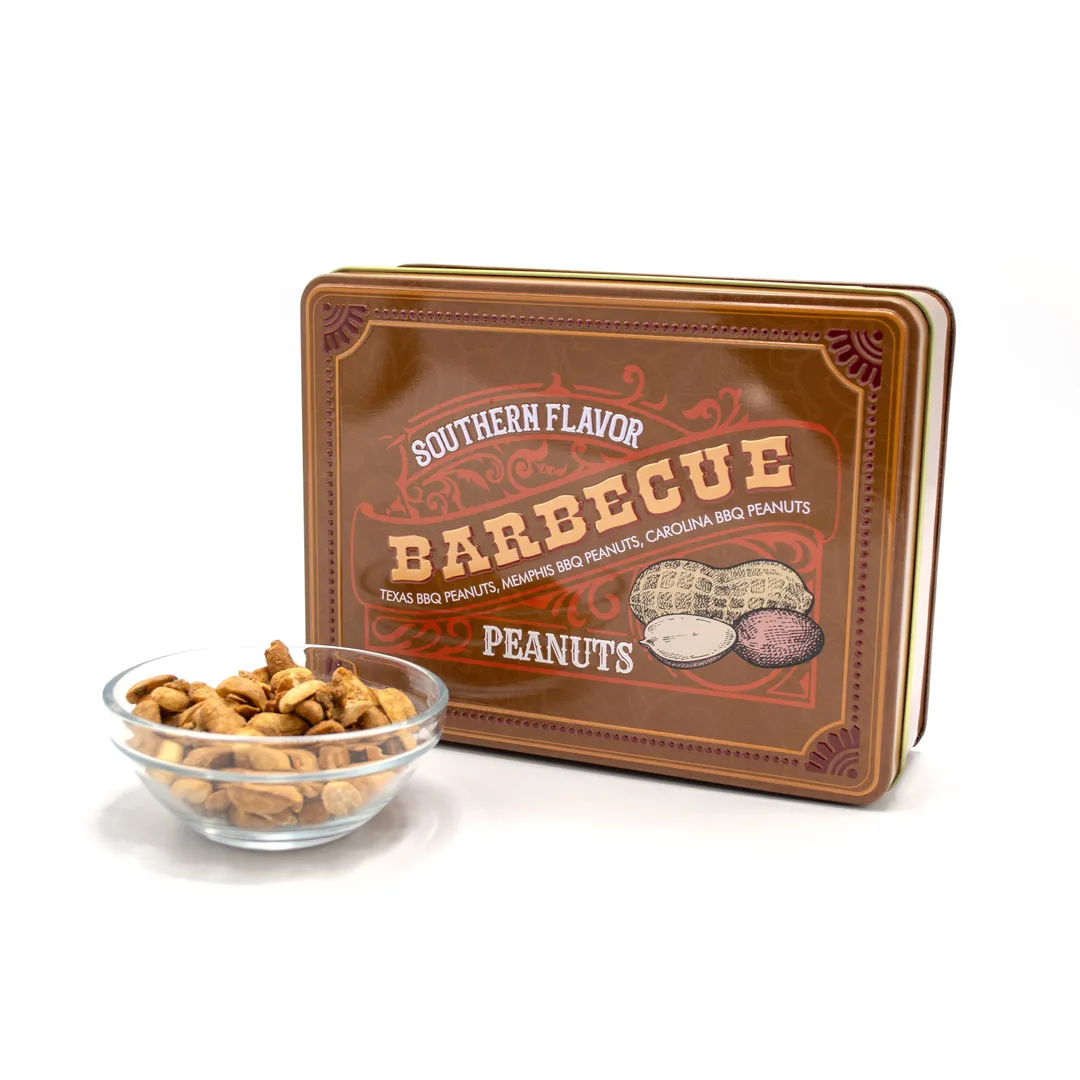 Southern Flavor BBQ Peanuts Gourmet Barbecue Nut Gift Tin